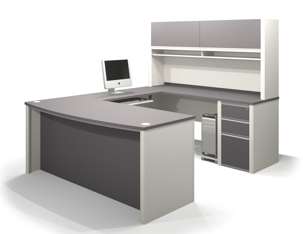 Laude Run Karla 2 Piece U Shaped Desk Office Suite Reviews Karla 2 Piece U Shaped Desk Office Suite