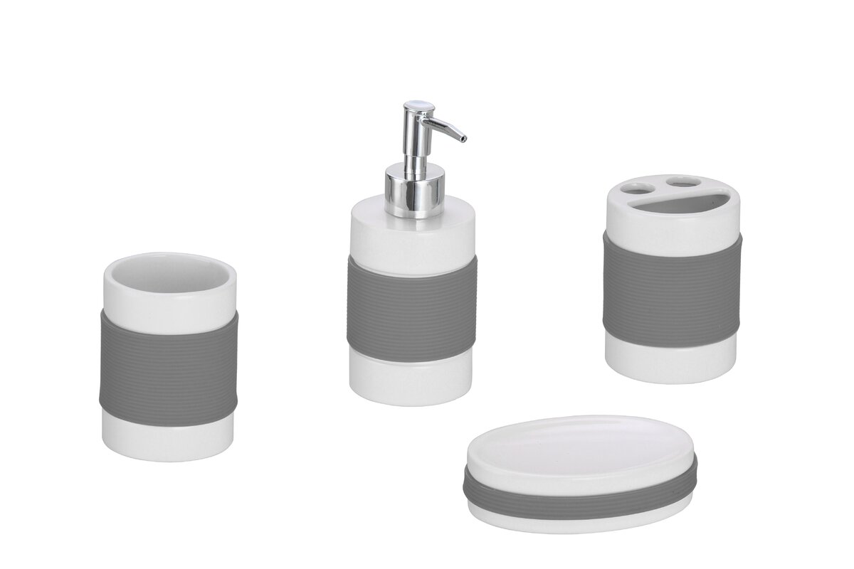 The Twillery Co. Hardy 4Piece Bathroom Accessory Set & Reviews Wayfair