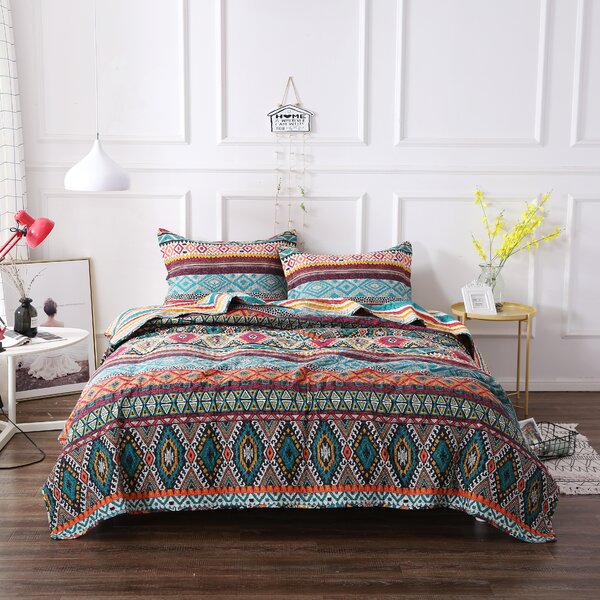 Bohemian Wildfire Quilt Wayfair