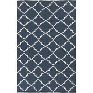 Highlands Ivory/Navy Geometric Rug