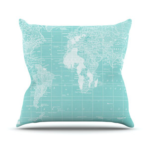 Welcome to my World by Catherine Holcombe Throw Pillow