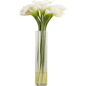 Calla Lily in Cylinder Silk Flower Arrangement