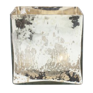 Elderen Mercury Glass Cube Vase