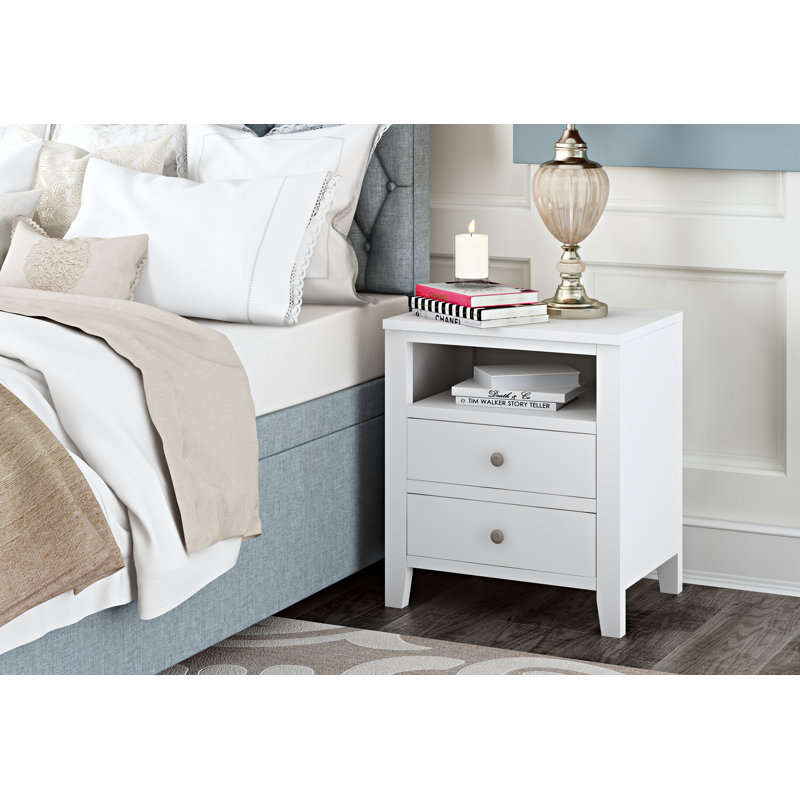 Fairmont Park Kingsbridge 2 Drawer Bedside Table & Reviews Wayfair.co.uk