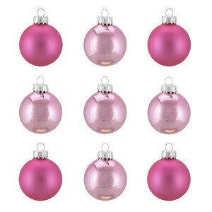Traditional Glass Ball Christmas Ornament (Set of 9)