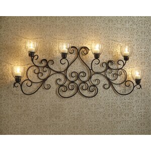 Metal Wall 6 Light Sconce