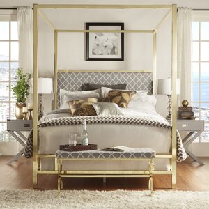 Chattel Upholstered Canopy Bed