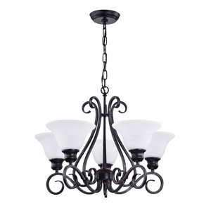 Classic 5-Light Shaded Chandelier