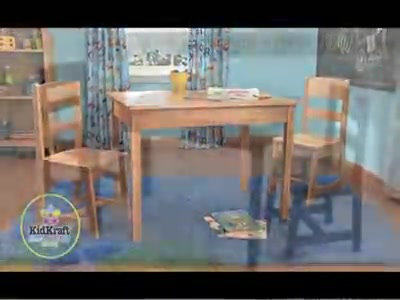 KidKraft Kids 3 Piece Wood Table & Chair Set & Reviews | Wayfair KidKraft Kids 3 Piece Wood Table & Chair Set & Reviews | Wayfair