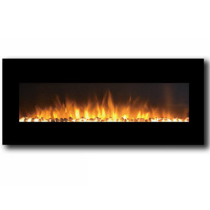 Milan Pebbles Wall Mount Electric Fireplace by Gibson Living