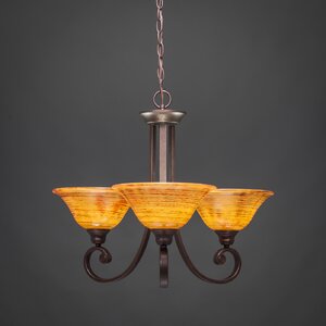 Babin 3-Light Shaded Chandelier