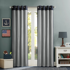 Annabella Solid Max Room Darkening Grommet Single Curtain Panel