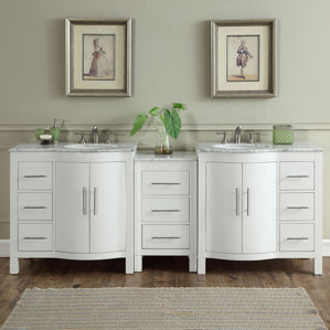 Northampton 72 Double Bathroom Vanity Set silkroad exclusive | wayfair Northampton 72 Double Bathroom Vanity Set silkroad exclusive | wayfair