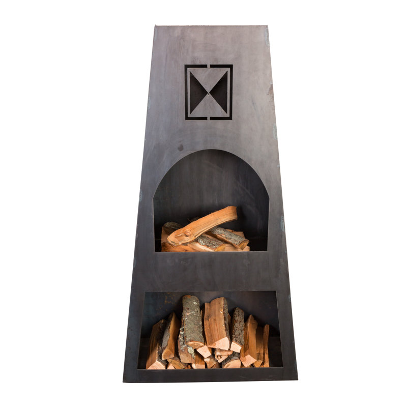 Ember Haus Fire Knight Steel Wood Burning Outdoor ... Ember Haus Fire Knight Steel Wood Burning Outdoor ... on Quillen Steel Outdoor Fireplace id=64679