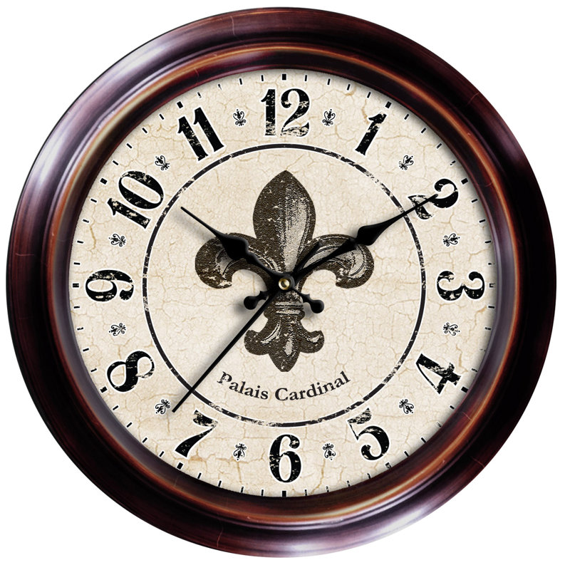 Lark Manor 18 Fleur De Lis Wall Clock Wayfair 18 Fleur De Lis Wall Clock