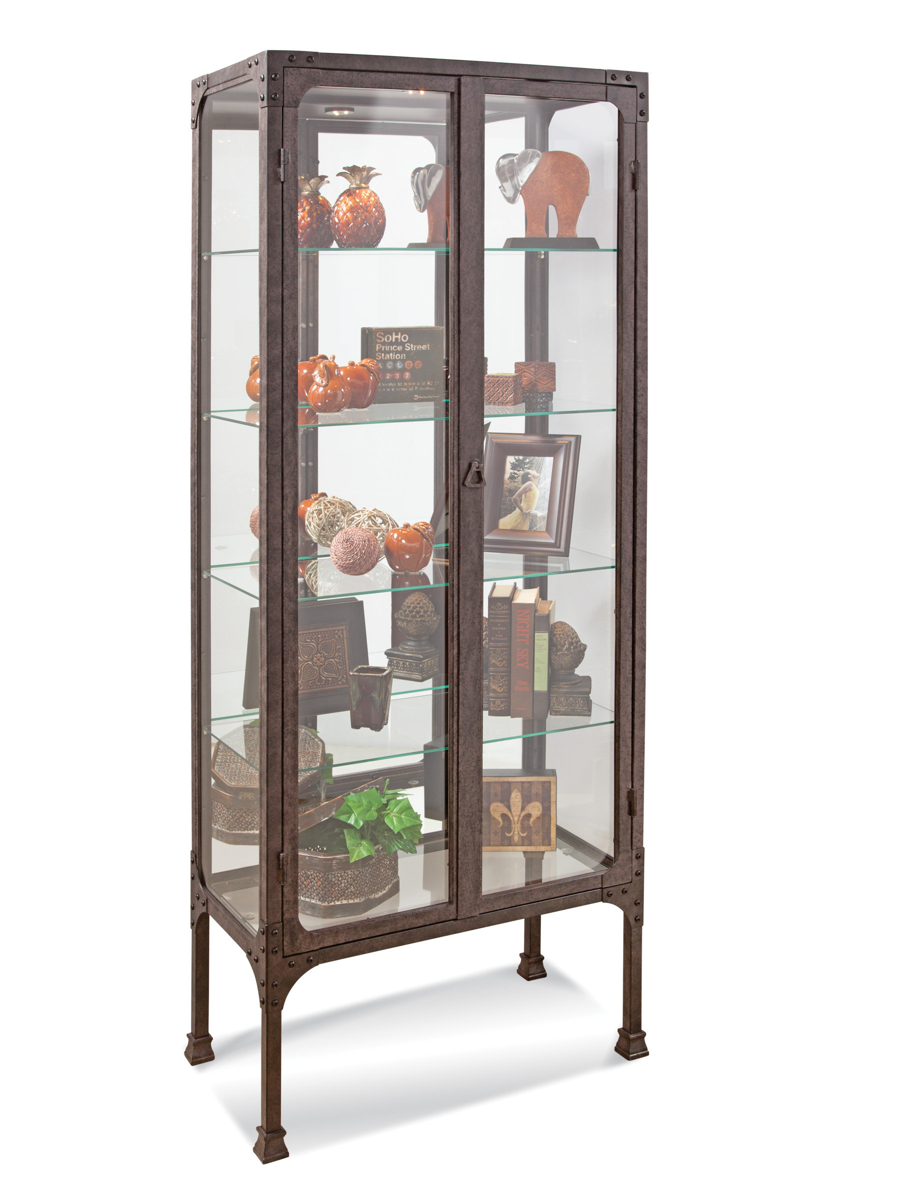 Williston Forge Whittlesey Lighted Curio Cabinet Reviews Wayfair