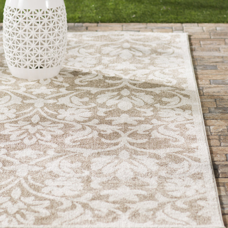 Three Posts Barron Beige Indoor/Outdoor Area Rug & Reviews Wayfair