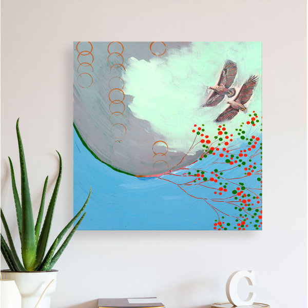 Greenbox Art Drift Together By Flora Bowley Painting Print On