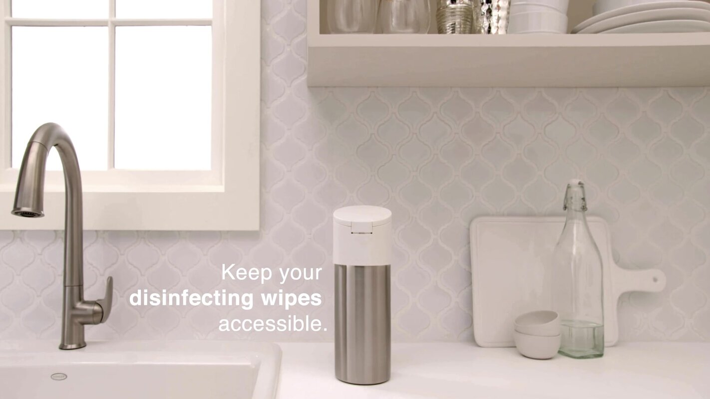 kohler kitchen disinfecting wipes dispenser bed bath and beyond