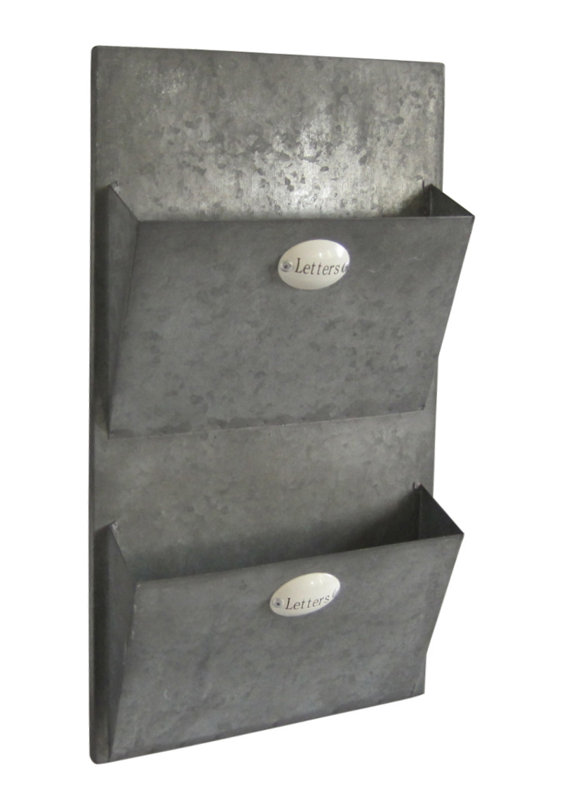 Cheungs 9" x 15.5" x 2.5" Metal Wall Mail Holder & Reviews Wayfair
