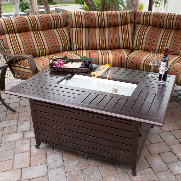 Az Patio Heaters Aluminum Propane Fire Pit Table And Reviews Wayfair 