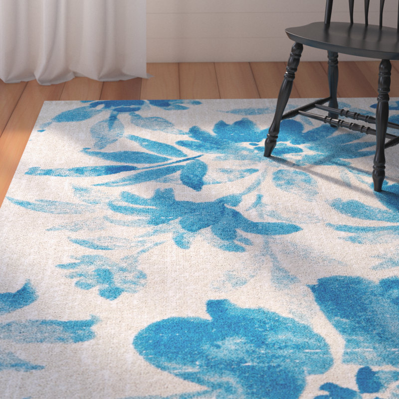 August Grove Aqua Area Rug & Reviews Wayfair