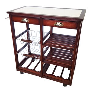 Buy Oaken Wood Kitchen Trolley Bar Cart!