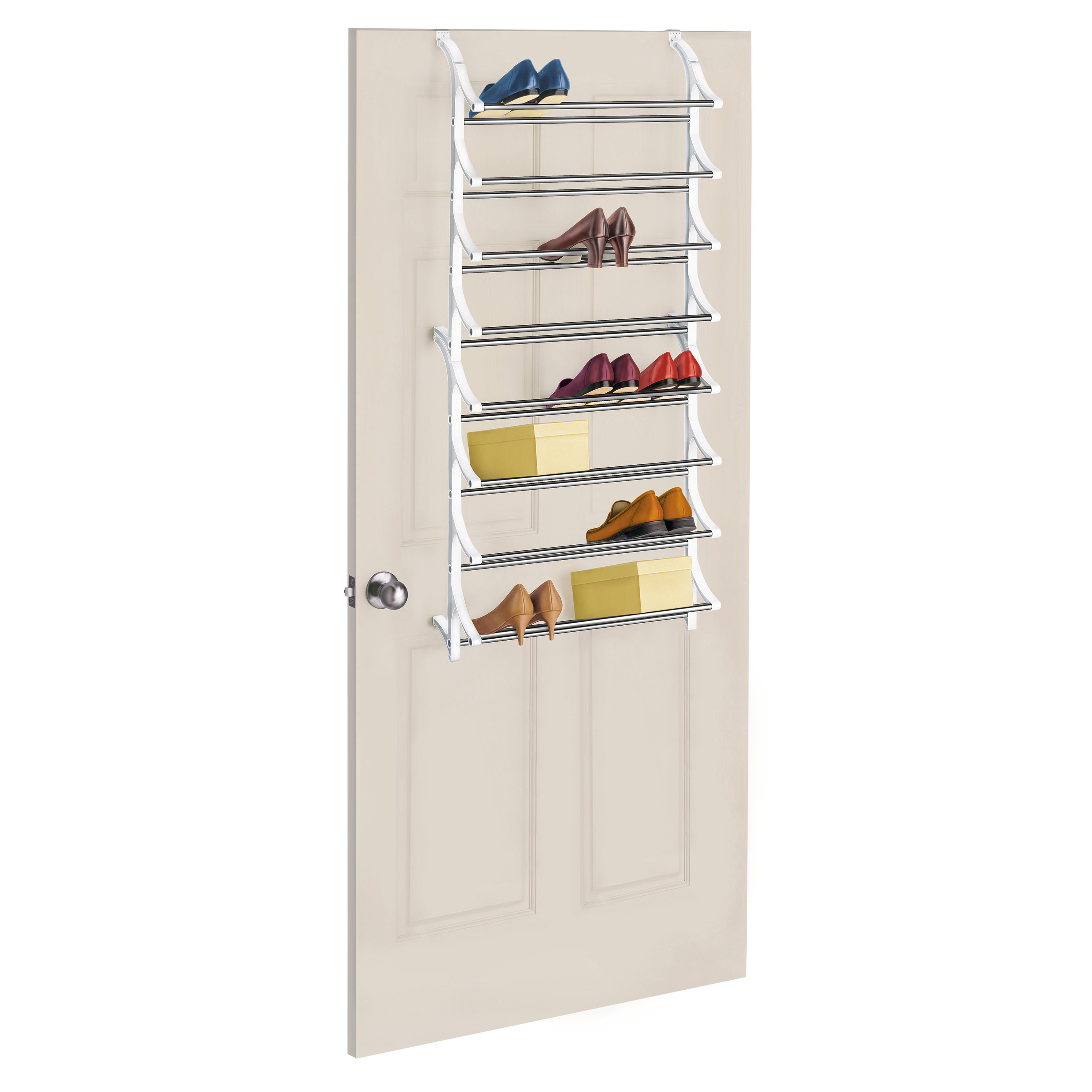 Rebrilliant Lynk 24 Pair Over Door Shoe Organizer Reviews Wayfair