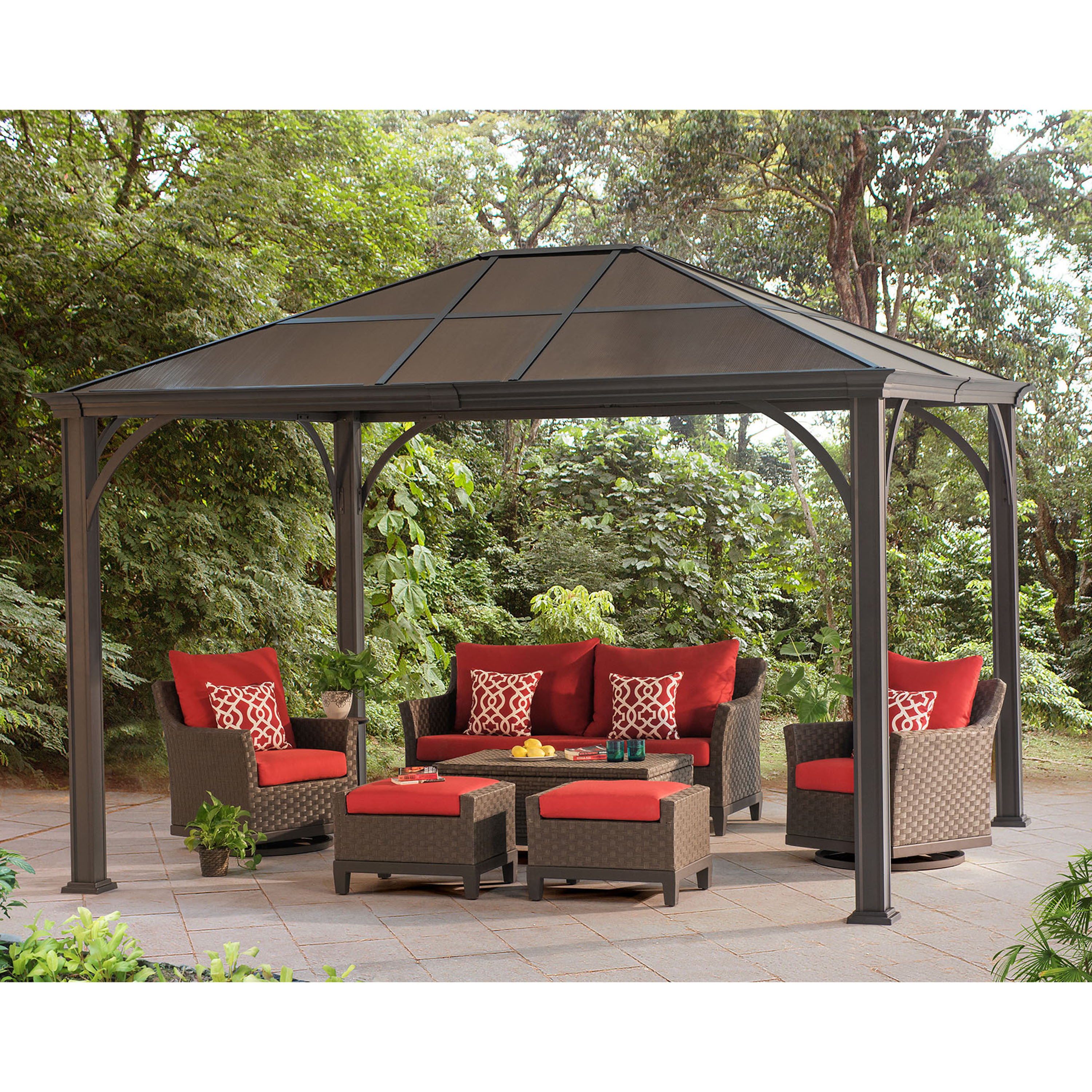 Sunjoy Kramer 12 Ft W X 10 D Metal Patio Gazebo Wayfair