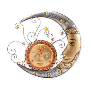 Outdoor Sun Moon Wall Decor Wayfair Metal Sun And Moon Wall Décor