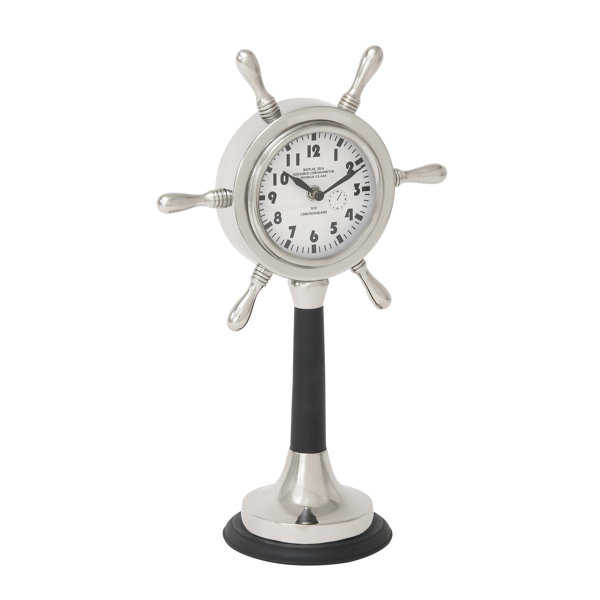 Cole & Grey Tabletop Clock & Reviews Wayfair