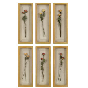 Long Narrow Wall Decor Wayfair Rosalie Long Stem Wall Décor Set Of 6