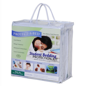 Student Bedding Hypoallergenic Waterproof Mattress Protector by Protect-A-Bed