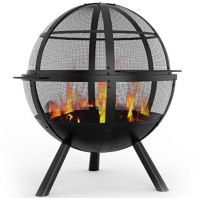 Regalflame Globe Ball Outdoor Backyard Garden Home Light Fire Pit