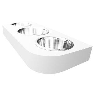 3 Bowl Dog Feeder Wayfair Deanna Triple Bowl Pet Diner