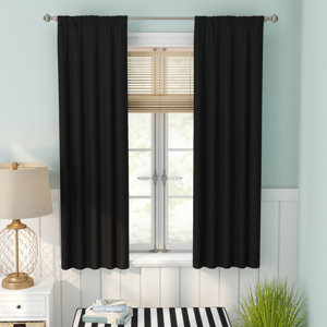Evangelina Solid Room Darkening Thermal Rod Pocket Single Curtain Panel