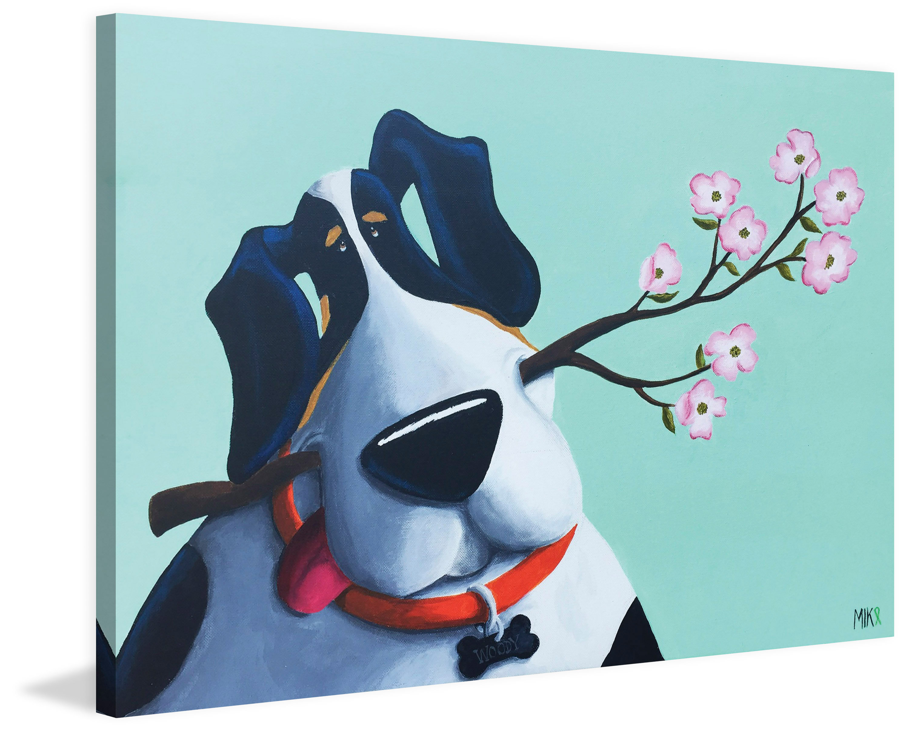 Marmont Hill 'Woody' by Mike Taylor Painting Print on Wrapped Canvas Wayfair