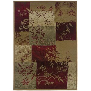 Sabanc Beige/Red Area Rug