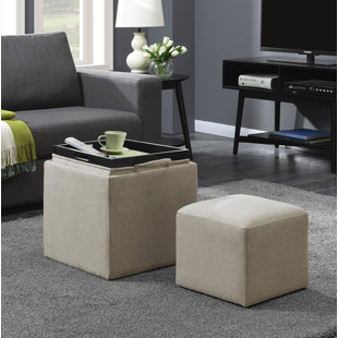 Coffee Table With Seating Cubes Wayfair Quickview