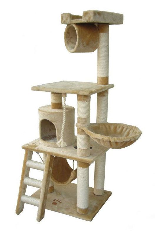 Kitty Mansions 62" Boston Cat Tree & Reviews Wayfair