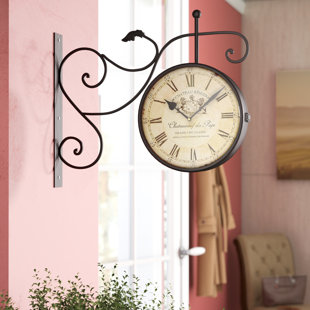 Train Station Clock Wayfair Dahill Cau Renier Vintage Inspired Train Railway Station Wall Clock
