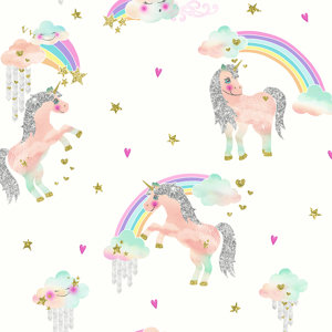 Rainbow Unicorn 1.75' x 3.95