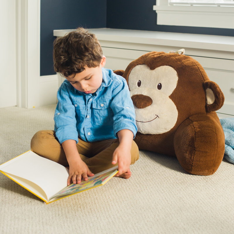 Zoomie Kids Bunny Monkey Floor Cushion Backrest Pillow Wayfair Bunny Monkey Floor Cushion Backrest Pillow