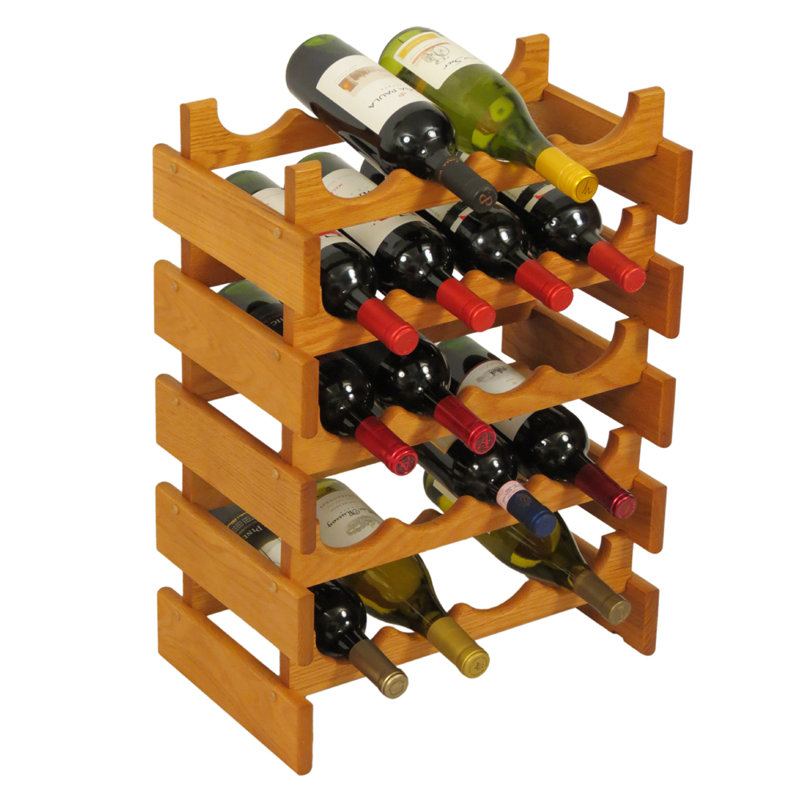Wooden Mallet Dakota 20 Bottle Floor Wine Rack & Reviews Wayfair