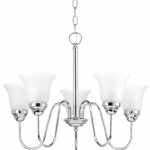 Bogdan Contemporary 5-Light Shaded Chandelier