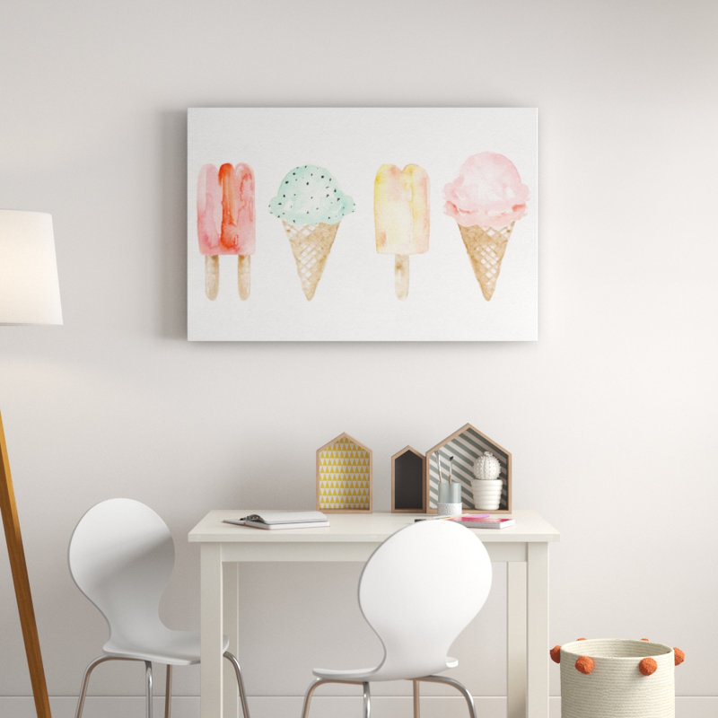 Amenta Ice Cream You Scream Canvas Art Reviews Joss Main Amenta Ice Cream You Scream Canvas Art