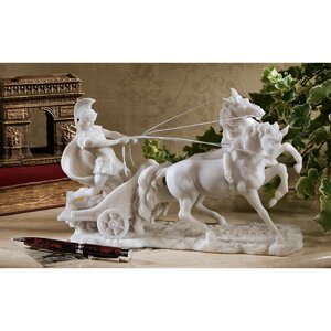 Charge of the Roman Charioteer Sculpture