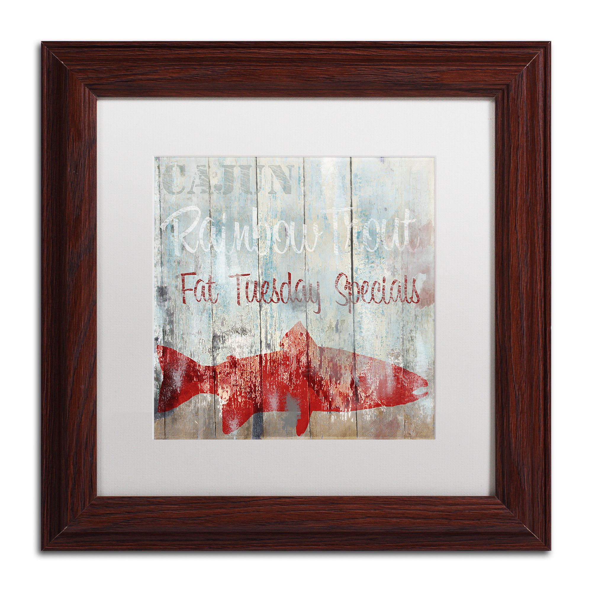 Trademark Art 'New Orleans Seafood III' by Color Bakery Framed Graphic