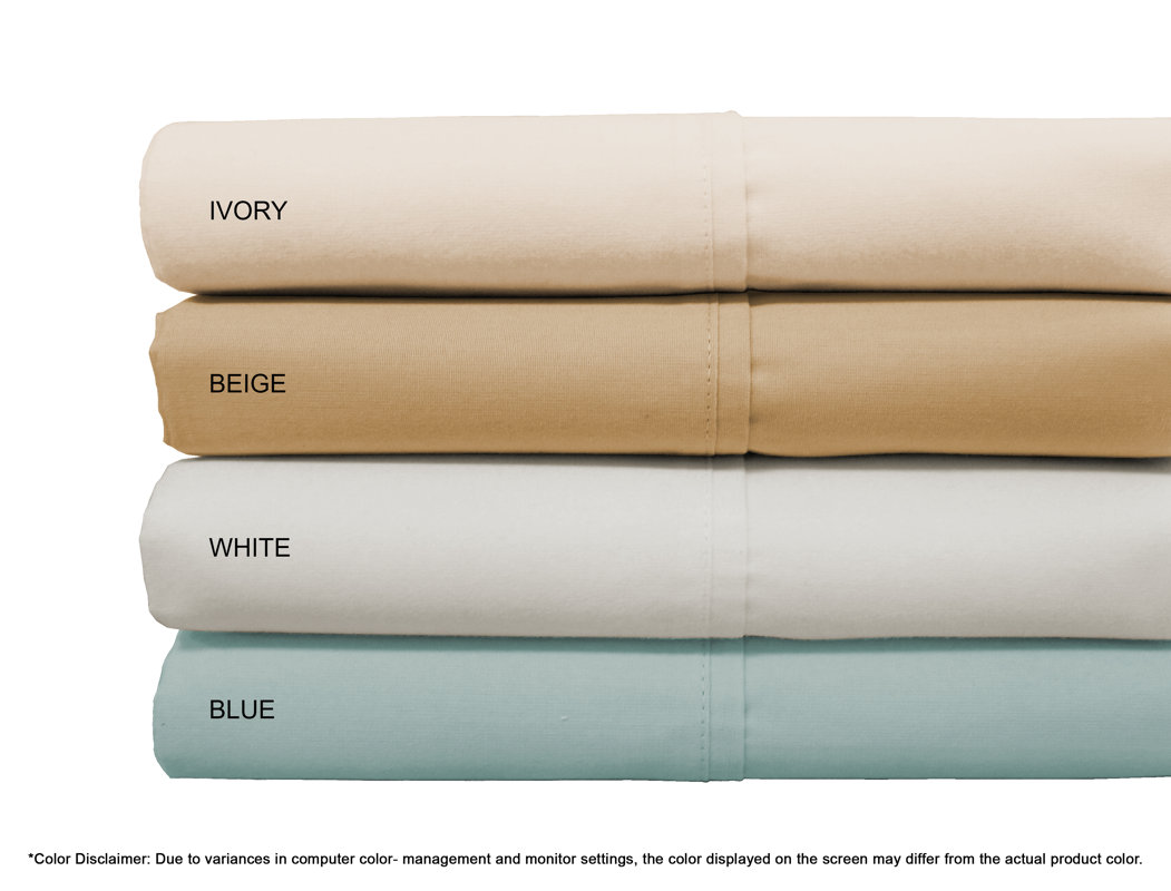Color Sense Cool Touch 400 Thread Count 100 Cotton Sheet Set & Reviews
