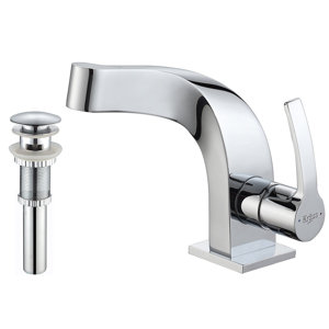 Typhon Single Hole Single Handle Bathroom Faucet with Pop Up Drain